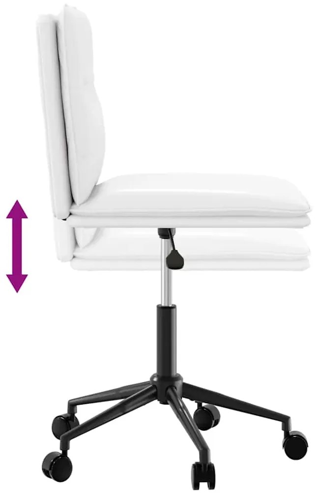 Cadeiras de jantar 2 pcs couro artificial branco