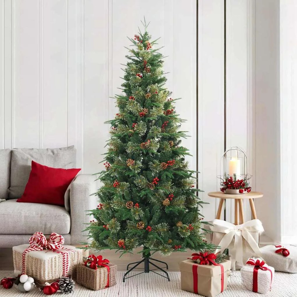 vidaXL Árvore de Natal Articulada Artificial com suporte Verde 180 cm