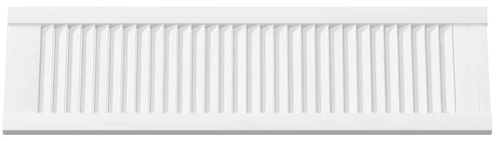 Portas de armário 2 pcs design de persiana 99x29,5 cm branco