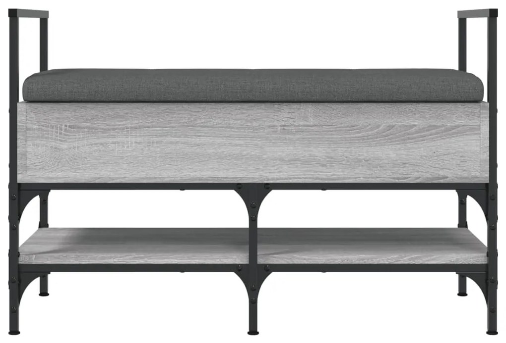 Banco sapateira 85,5x42x57,5 cm deriv. madeira cinzento sonoma
