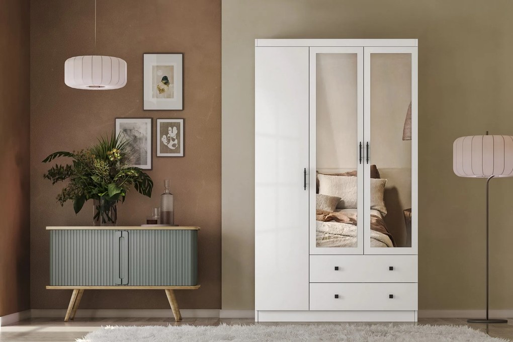 Roupeiro Lavinia – Branco – 105x210x50 cm