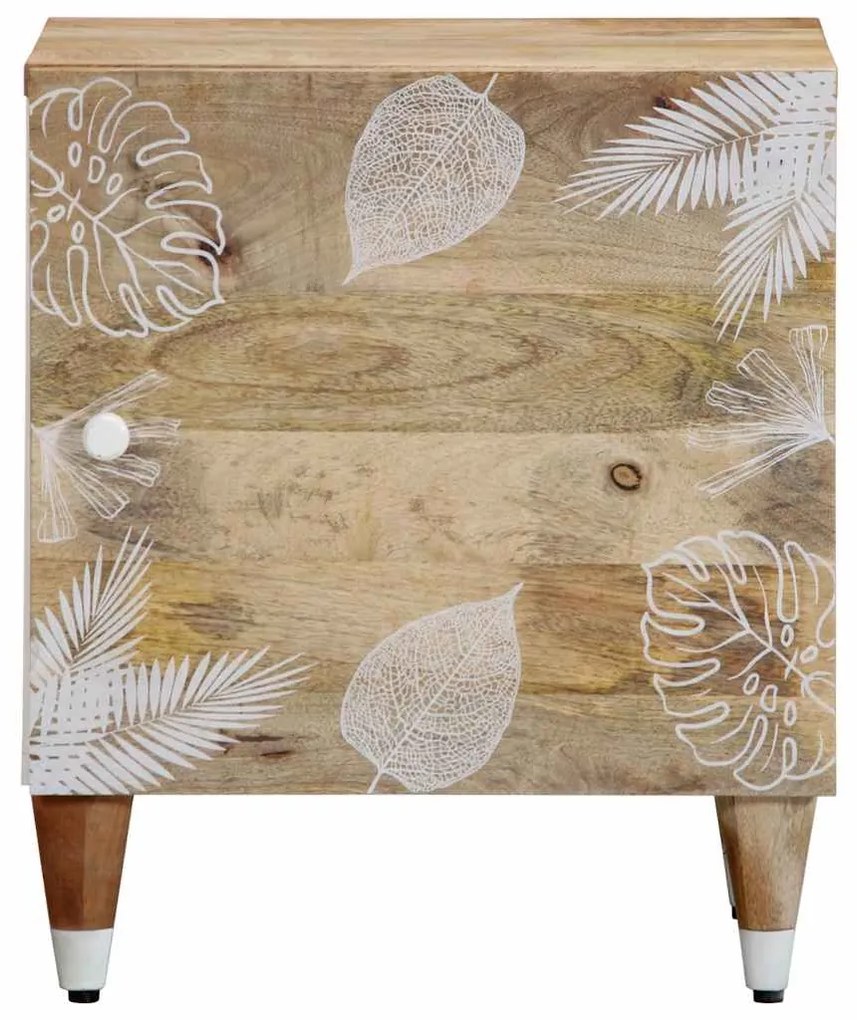 Mesas de cabeceira 2 pcs 40x33,5x46 cm madeira mangueira maciça