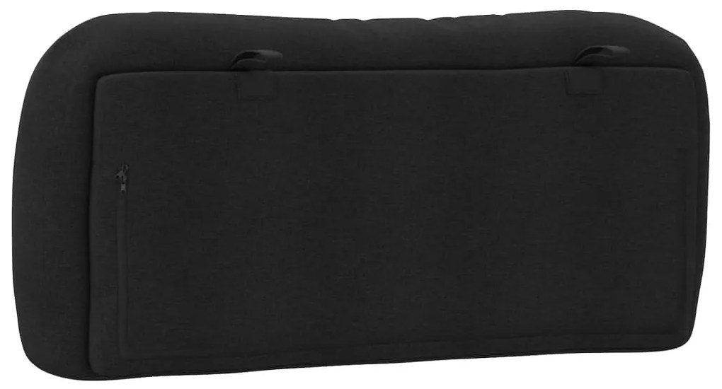 Almofadão de cabeceira 90 cm tecido preto
