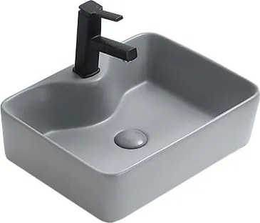 Mexen Eva lavatório de bancada 48 x 37 cm, cinza claro mate - 21424961
