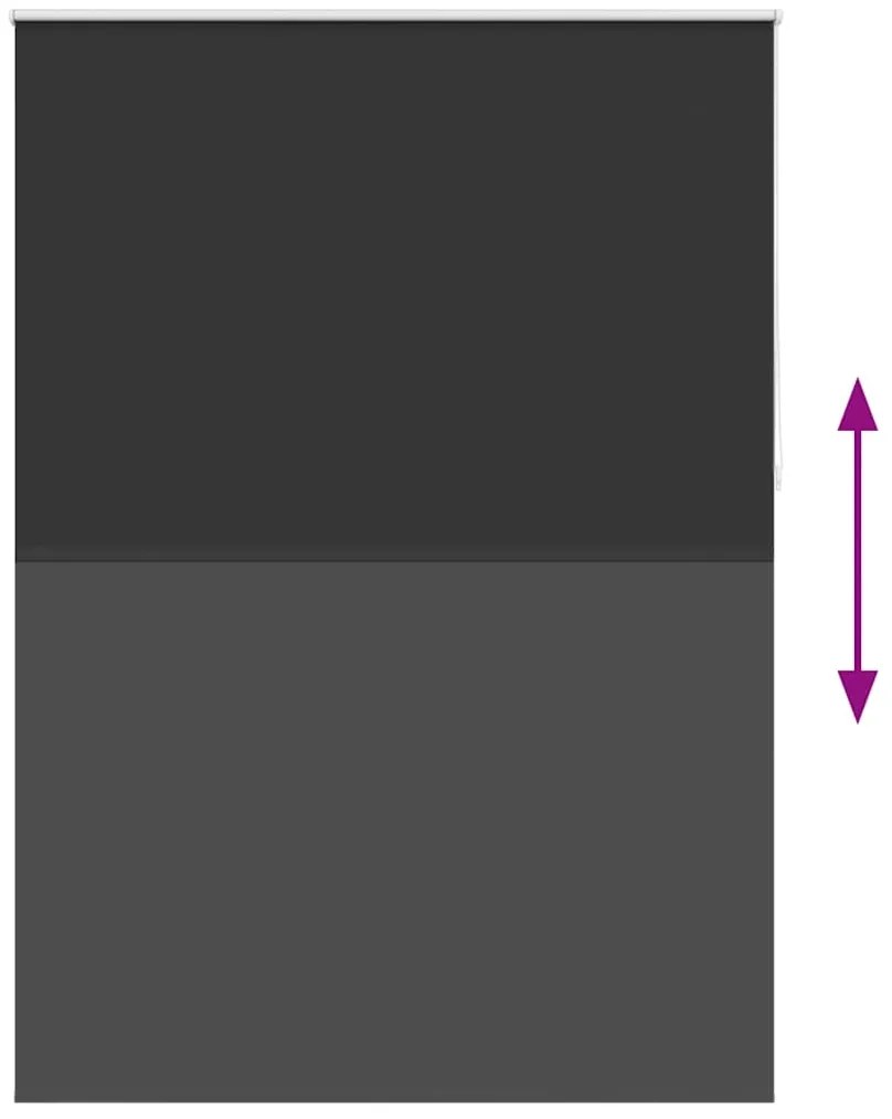 Estore de rolo 160 x 230 cm, Preto