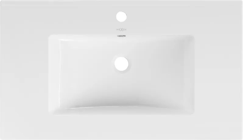 Mexen Atena lavatório embutido na bancada 80 x 46 cm, branco - 25018000