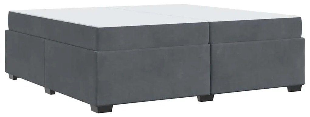 Estrutura da Cama Outros Cinzento escuro 200 x 200 cm Veludo