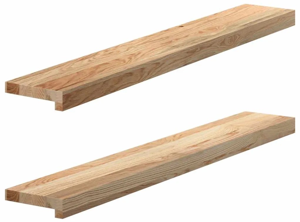 vidaXL Soleiras da janela 2 pcs 100x15x2cm carvalho maciço não tratado
