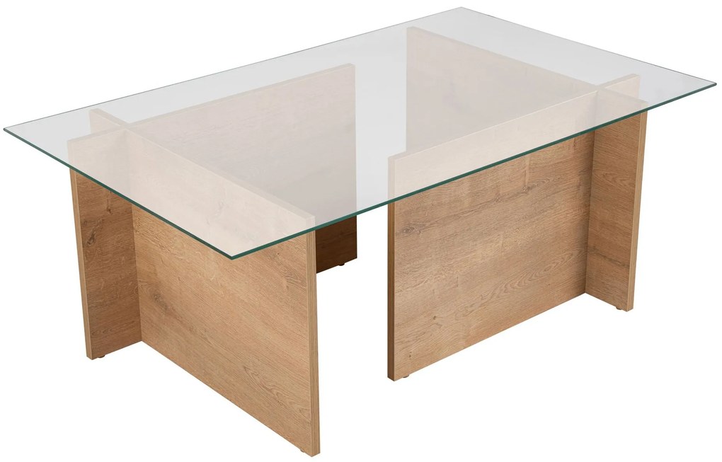 Mesa de Café Vetrino - Mel de Carvalho - 105cm x 40cm x 65cm