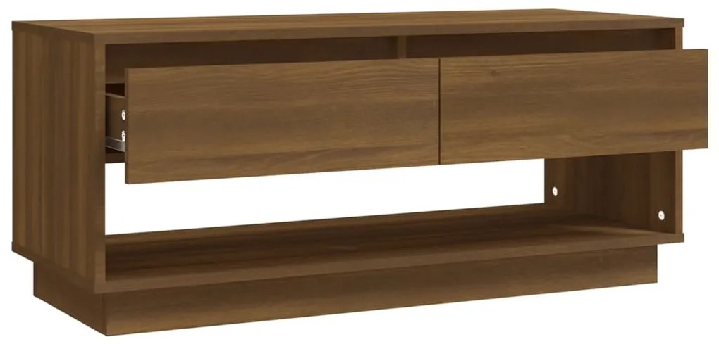 Móvel p/ TV 102x41x44 cm derivados de madeira carvalho castanho