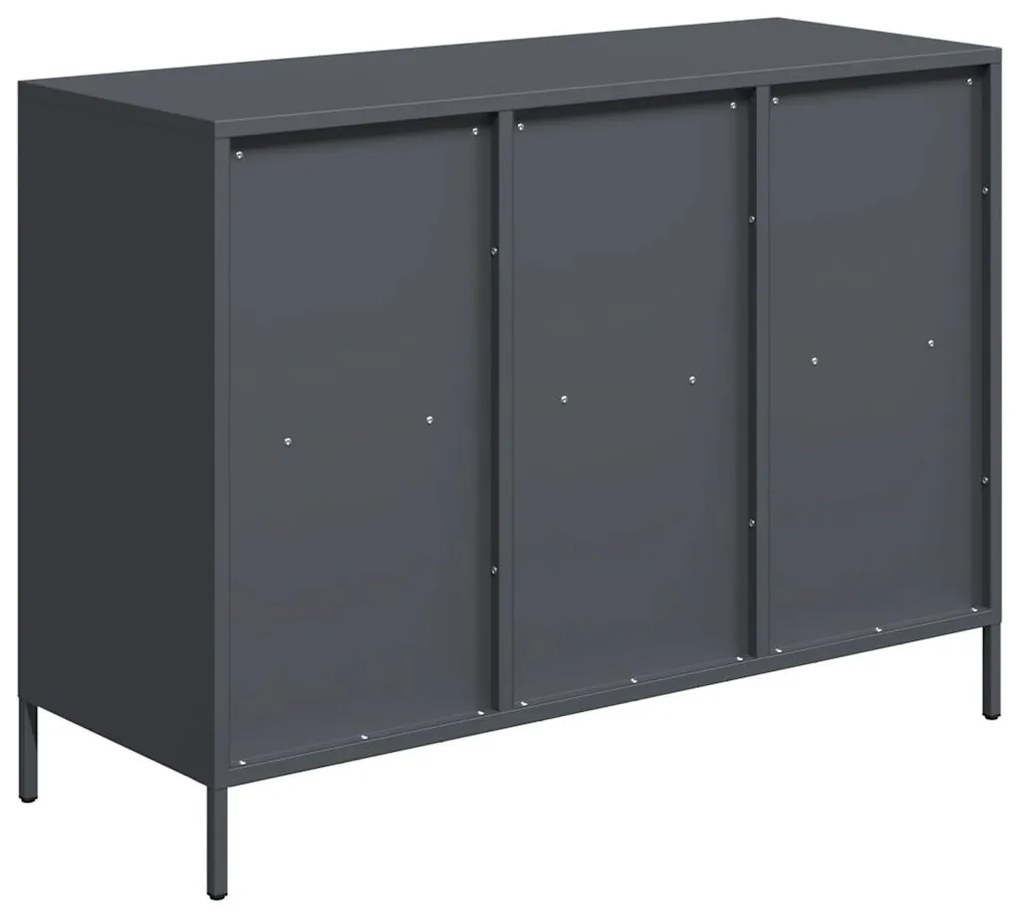 Aparador 101,5x39x73,5 cm aço laminado a frio antracite