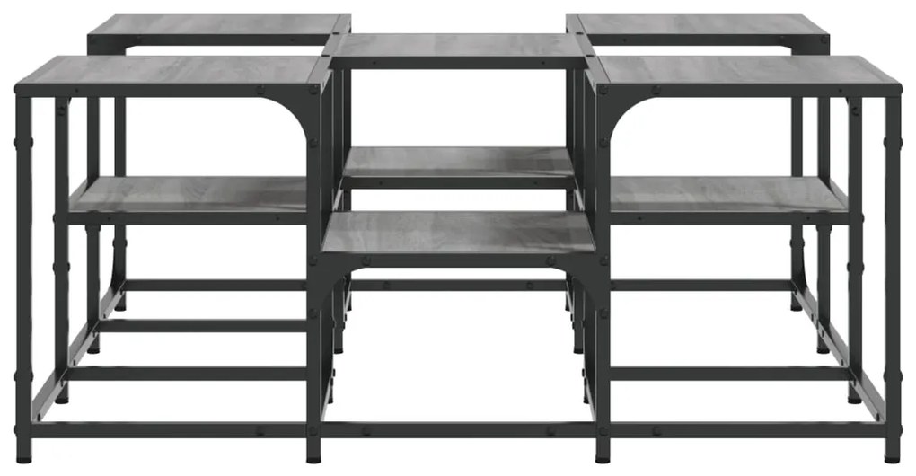 Mesa de centro 91x91x40 cm derivados de madeira cinzento sonoma