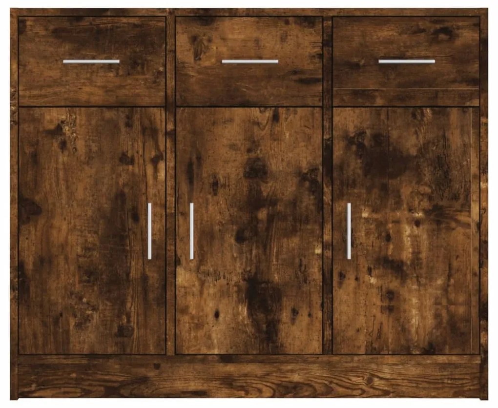Aparador 91x28x75 cm derivados de madeira carvalho fumado
