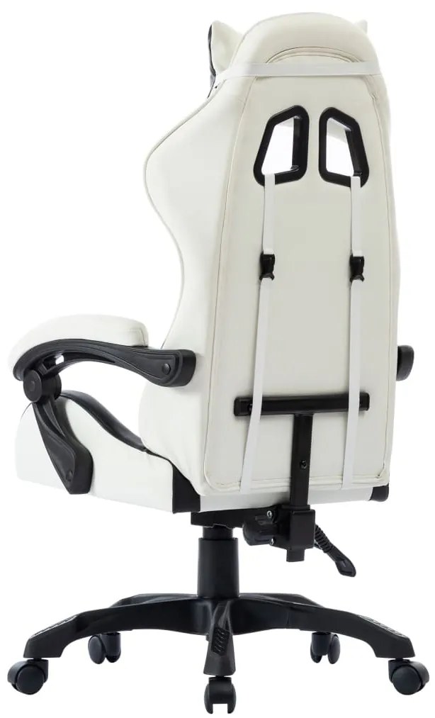 Cadeira estilo corrida couro artificial preto