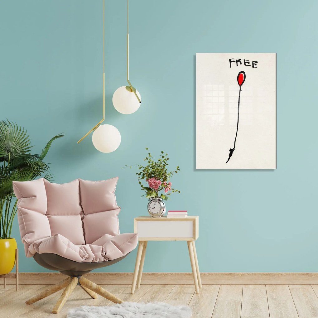Pintura Decorativa em Vidro Temperado UV-026 – Multicolor – 45 x 65 cm