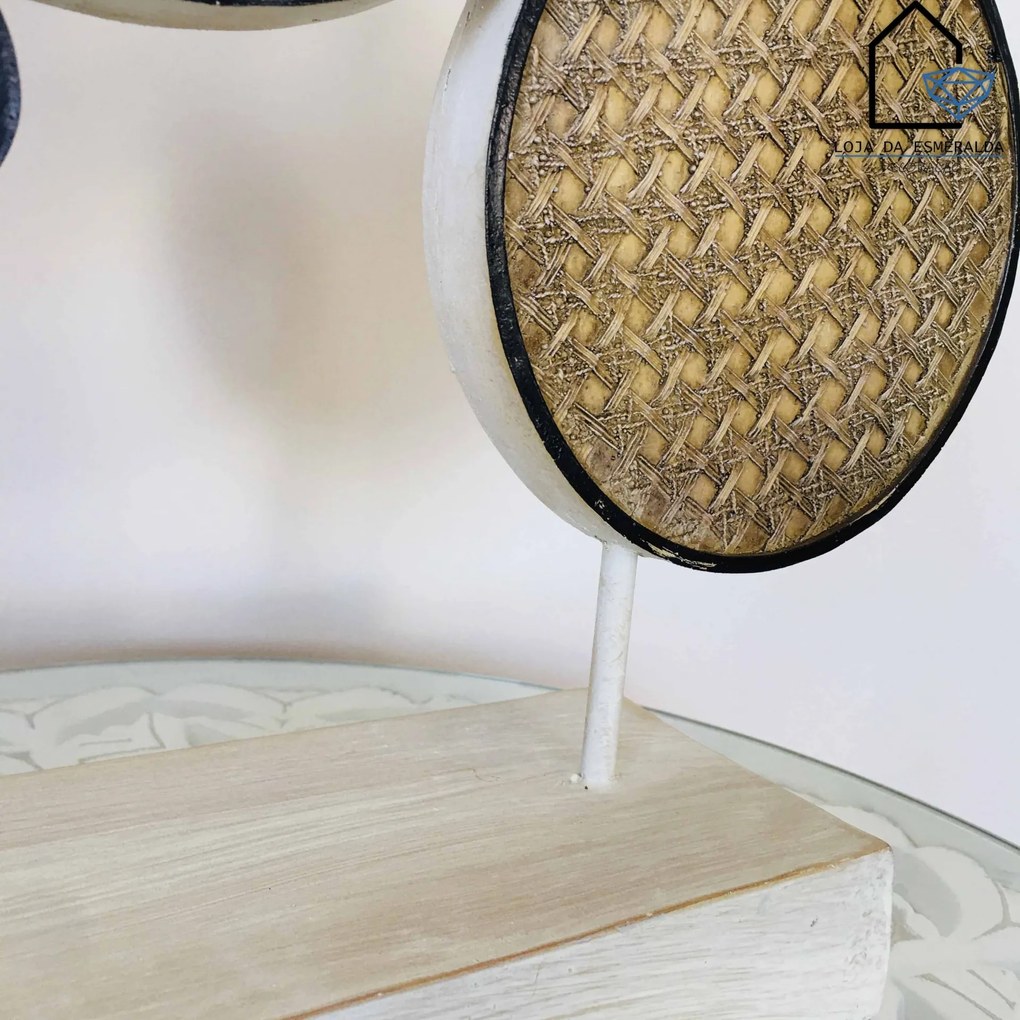 Peça Decorativa | Círculos | 42x10.5x40CM