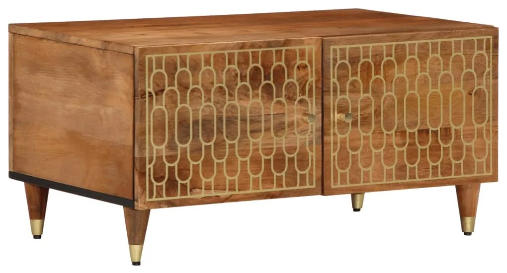 vidaXL Mesa de centro 80x50x40 cm madeira de mangueira maciça