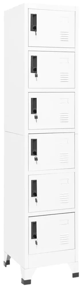 vidaXL Cacifo 38x40x180 cm aço branco