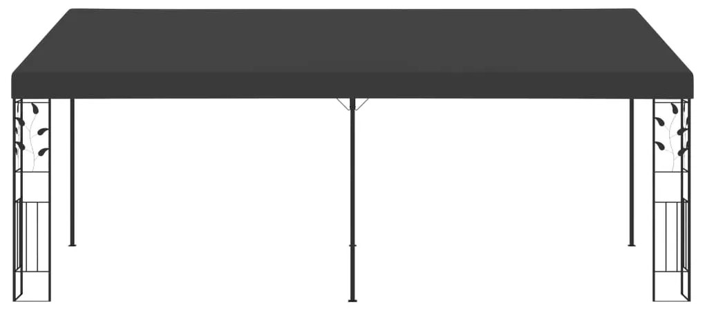 Gazebo de parede 6x3x2,5 m antracite
