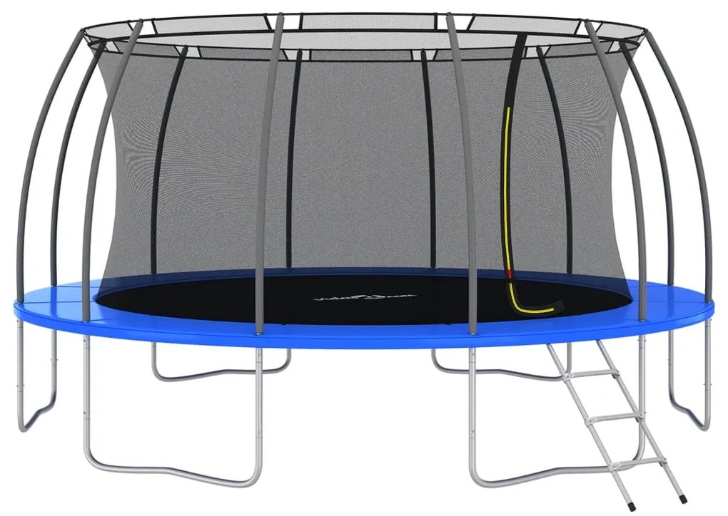 Conjunto de trampolim redondo 488x90 cm 150 kg