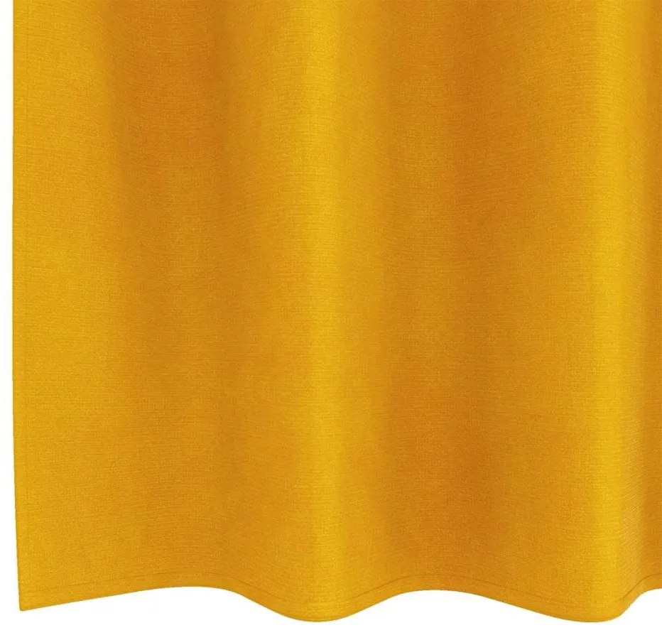 Cortinas Blackout vidaXL com Ilhós 2 pcs Amarelo Mostarda Veludo