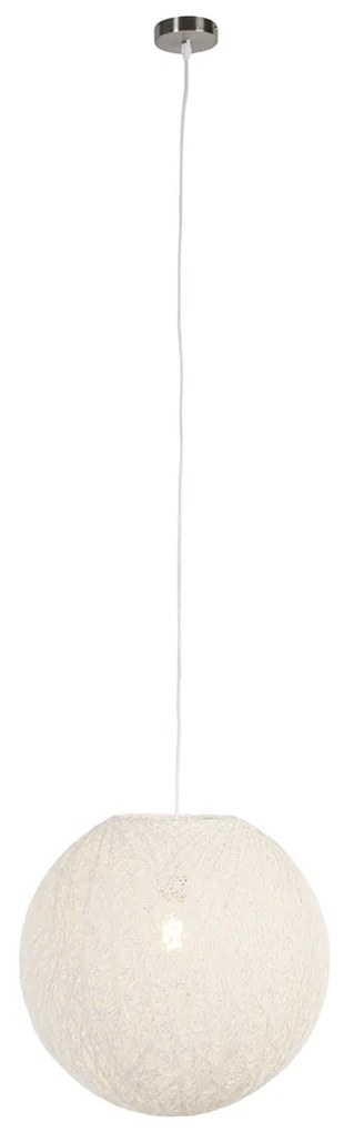 LED Candeeiro de suspensão inteligente branco 45 cm incl. Wifi A60 - Corda Country / Rústico