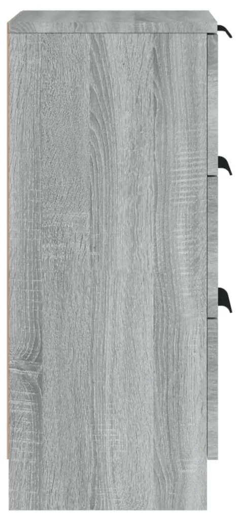 Aparadores 2 pcs 30x30x70 cm madeira processada sonoma cinza