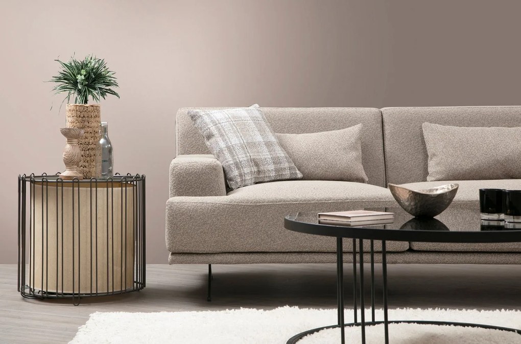 Sofá de Canto Bentley – Bege – 302 cm x 80 cm x 302 cm