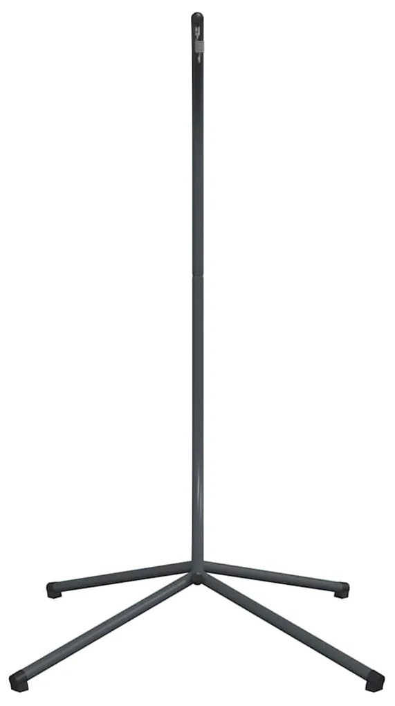 Cadeira forma de ovo suspensa com suporte aço antracite