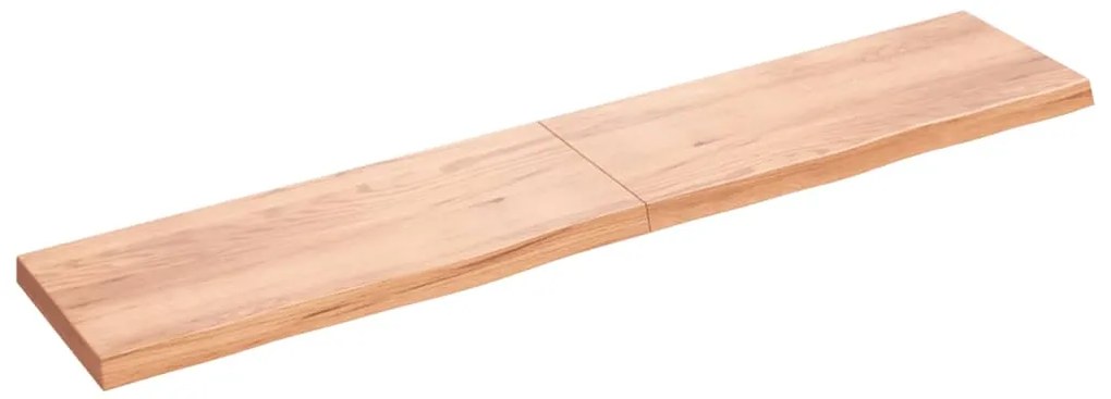 vidaXL Prateleira de parede 200x40x(2-6) cm carvalho tratado castanho