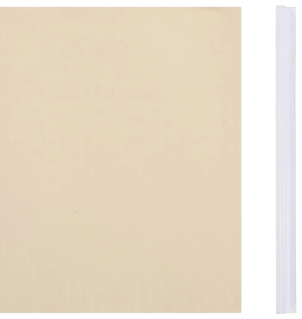 Painéis de privacidade para jardim 4 pcs 35x0,19 m PVC creme