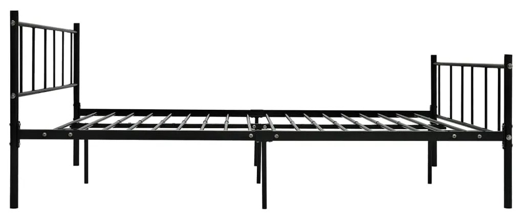 Estrutura de cama 180x200 cm metal preto