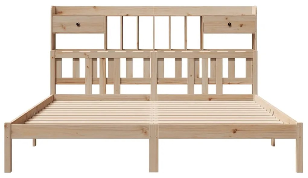 Cama com estante sem colchão 180x200 cm pinho maciço