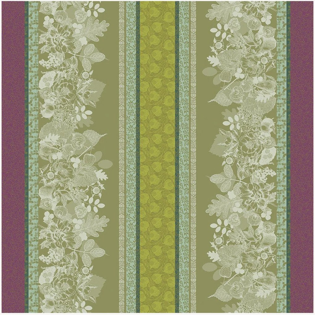Toalha de mesa jacquard Mille Botanique Mousse