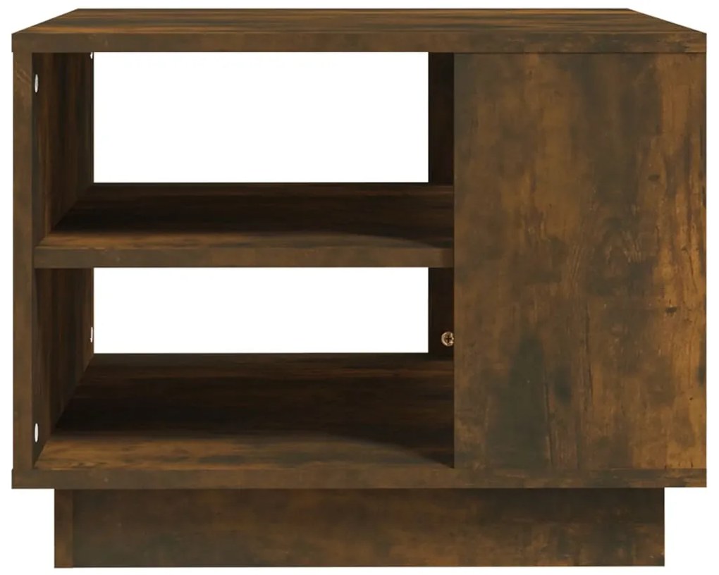 Mesa de centro 55x55x43 cm derivados de madeira carvalho fumado