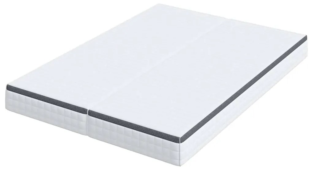 Colchões 2 pcs Branco, Cinza 70 x 190 cm Tecido Tricotado