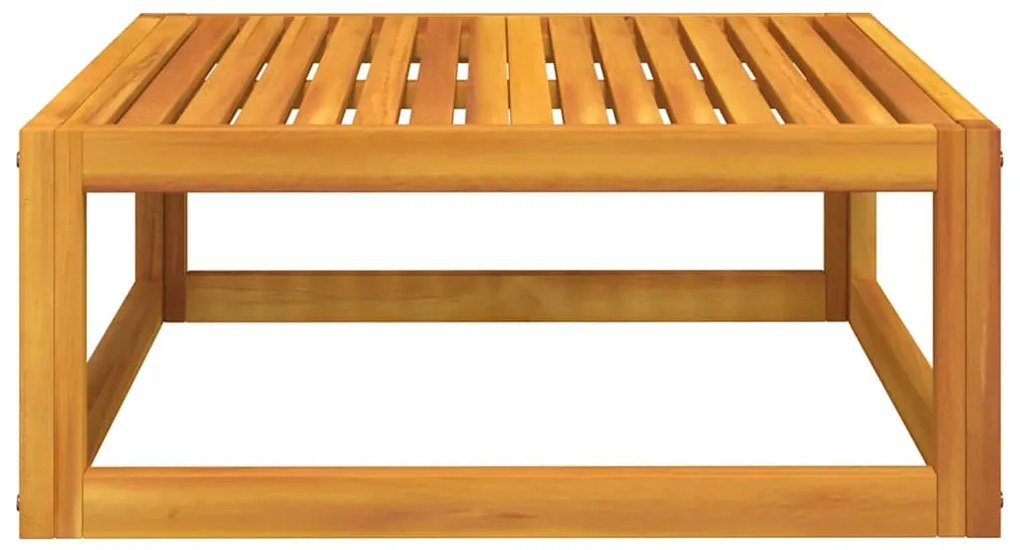 2 pcs conjunto de sofás de jardim c/ almofadões acácia maciça