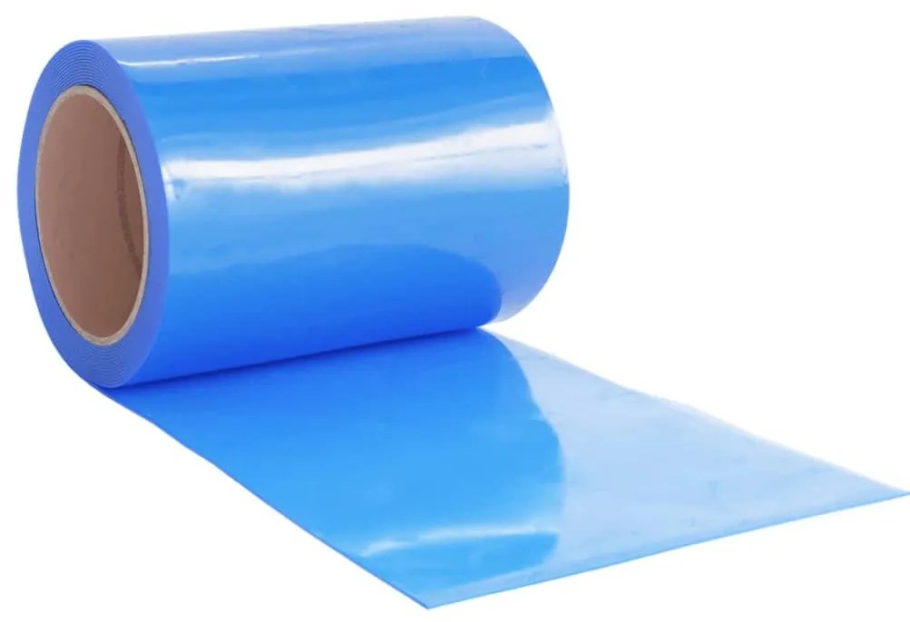 Cortina de porta 300 mm x 2,6 mm 10 m PVC azul