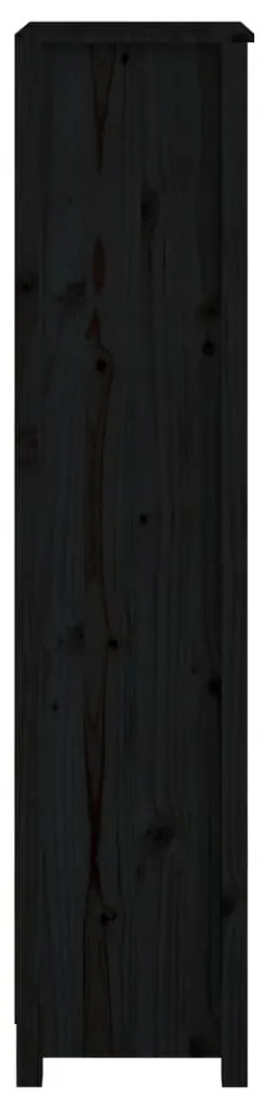Estante 50x35x154 cm madeira de pinho maciça preto