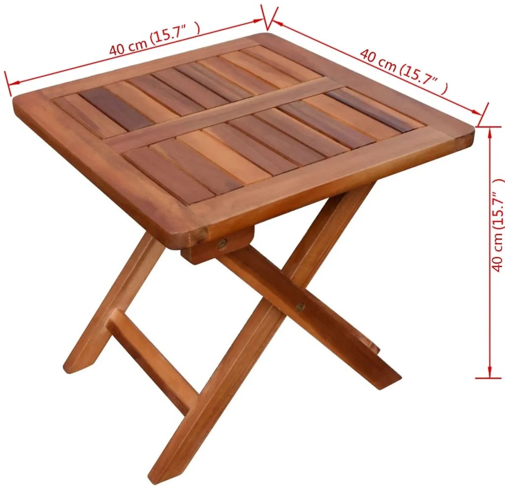 Espreguiçadeira com mesa madeira acácia maciça