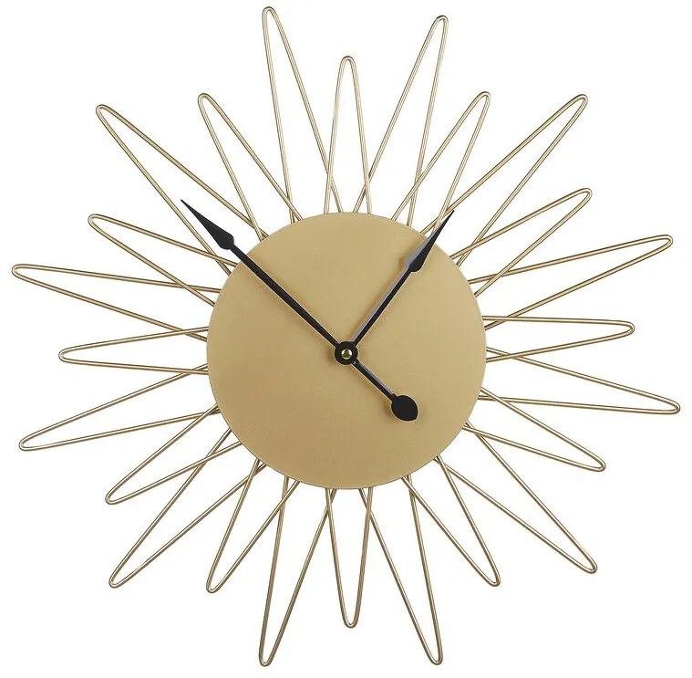 Relógio de parede em metal dourado ø 50 cm BELFART Beliani