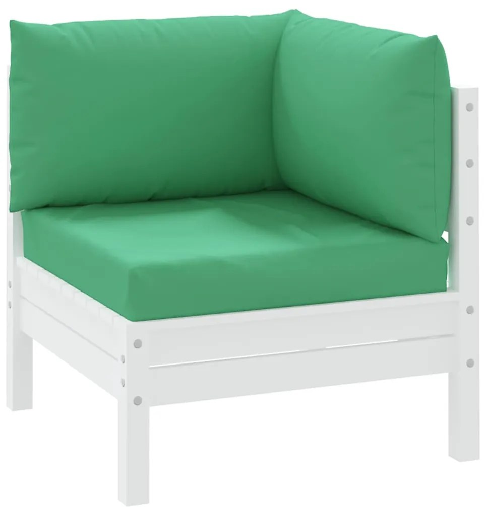 Almofadões p/ móveis de paletes 3 pcs tecido oxford verde