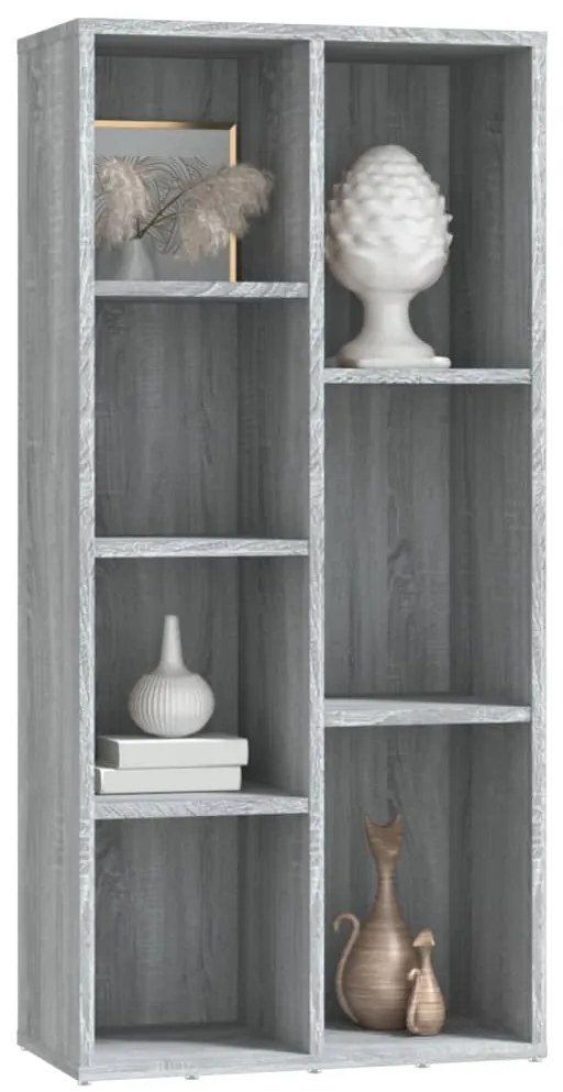 Estante 50x25x106 cm cinzento sonoma
