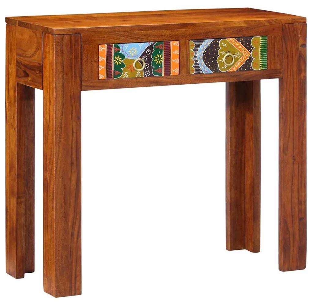 Mesa de consola 80x35x75 cm Madeira maciça Acácia