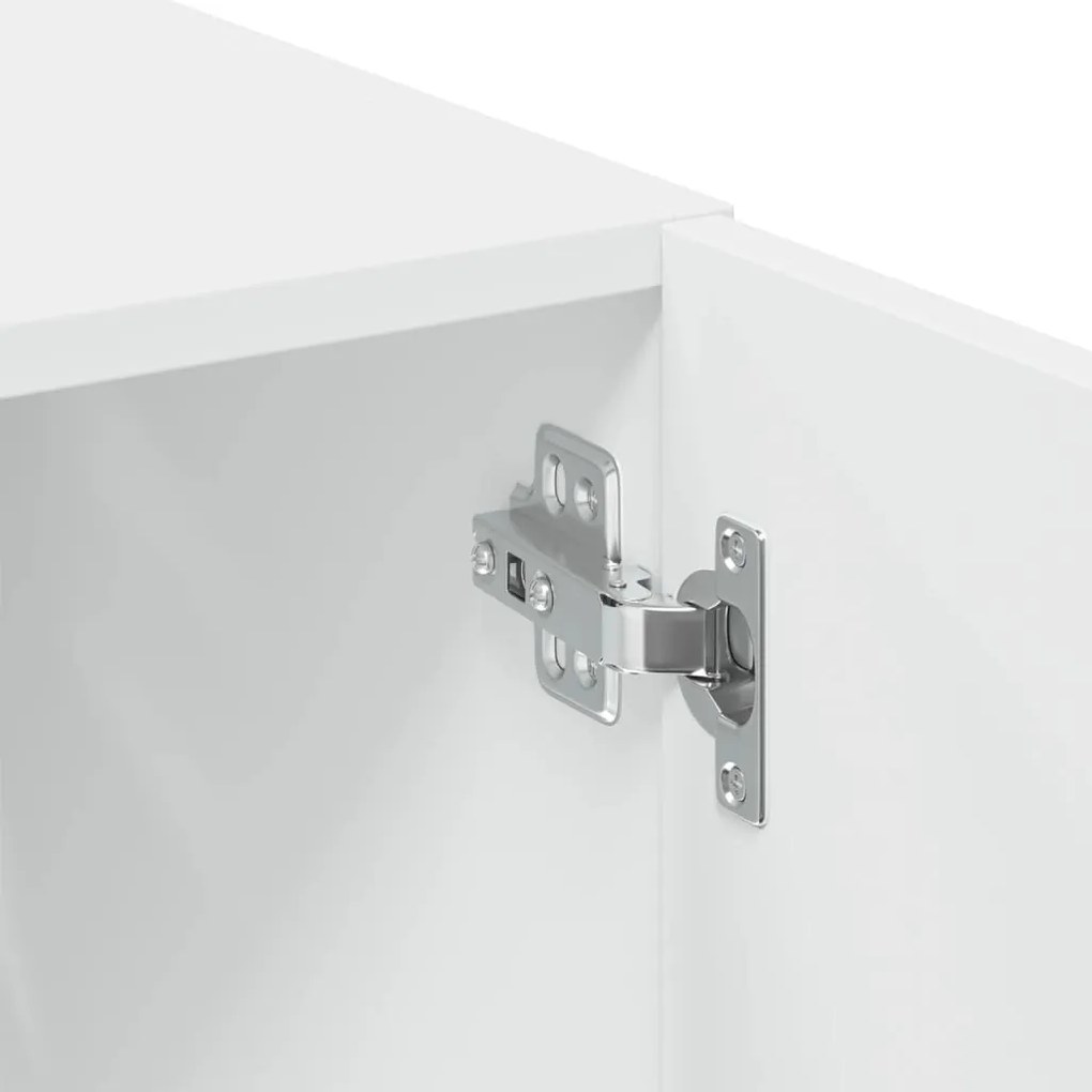 Armário de arrumação 70x42,5x225 cm derivados de madeira branco