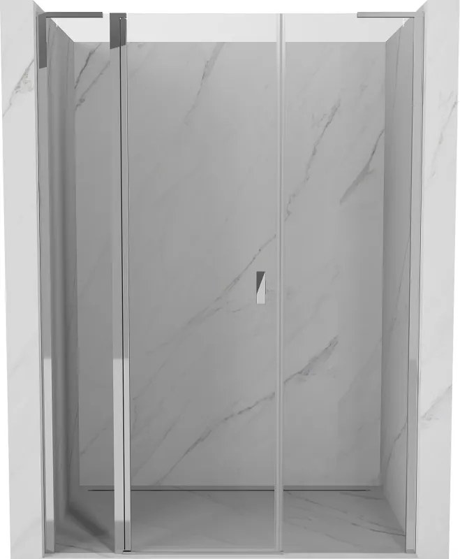 Mexen Mist L porta de chuveiro de abertura 160 cm, transparente, cromado - 8A4L-160-001-01-00