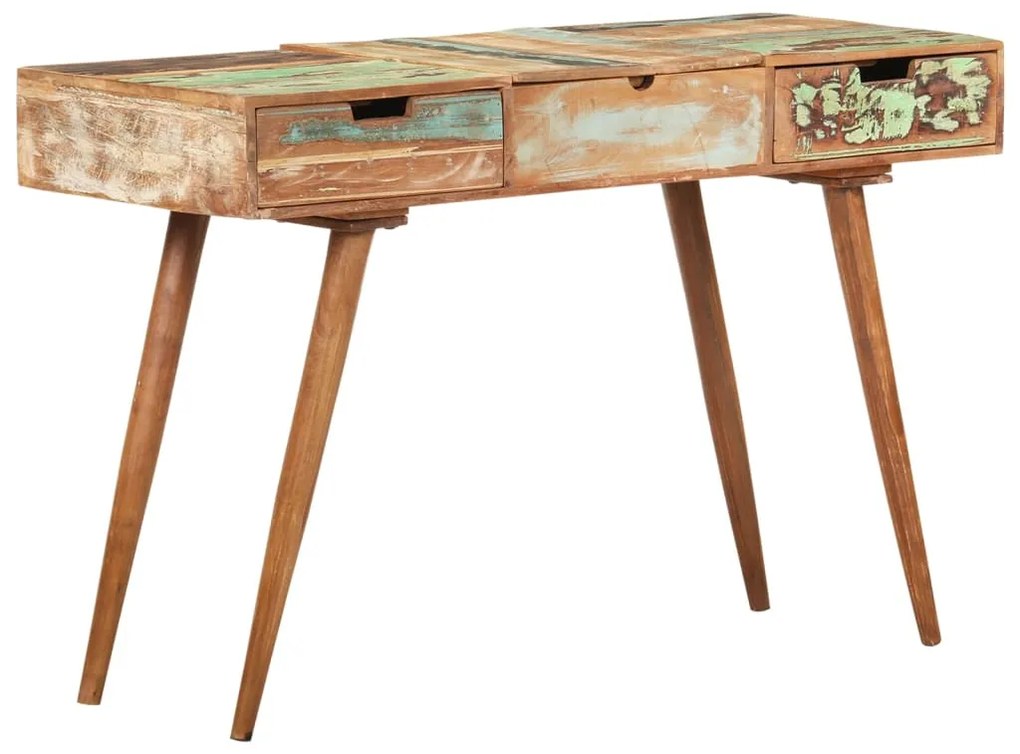 Toucador c/ espelho 112x45x76 cm madeira recuperada maciça