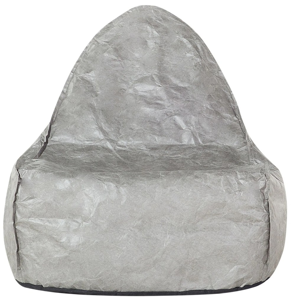 Pufe poltrona cinzento DROP Beliani