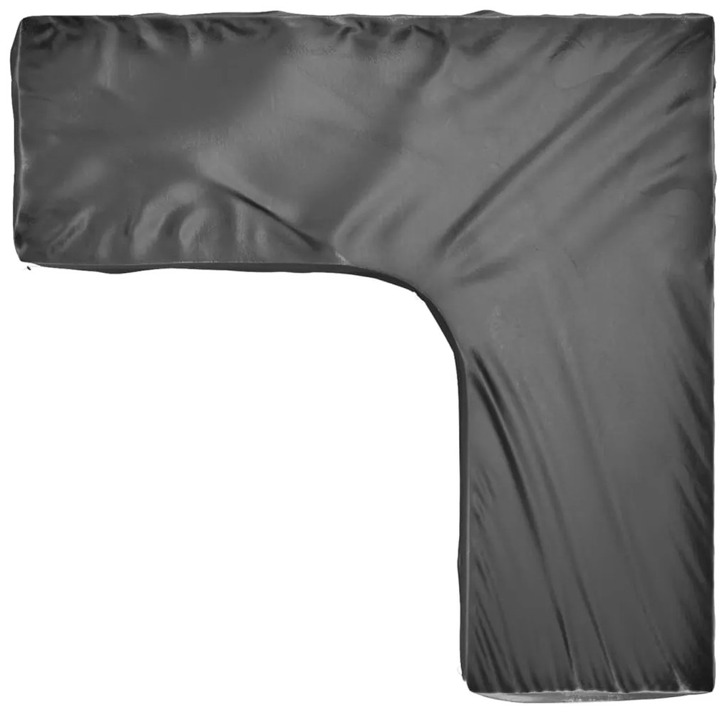 Capas p/ mobília jardim forma de L 2 pcs 16 ilhós 250x250x70 cm