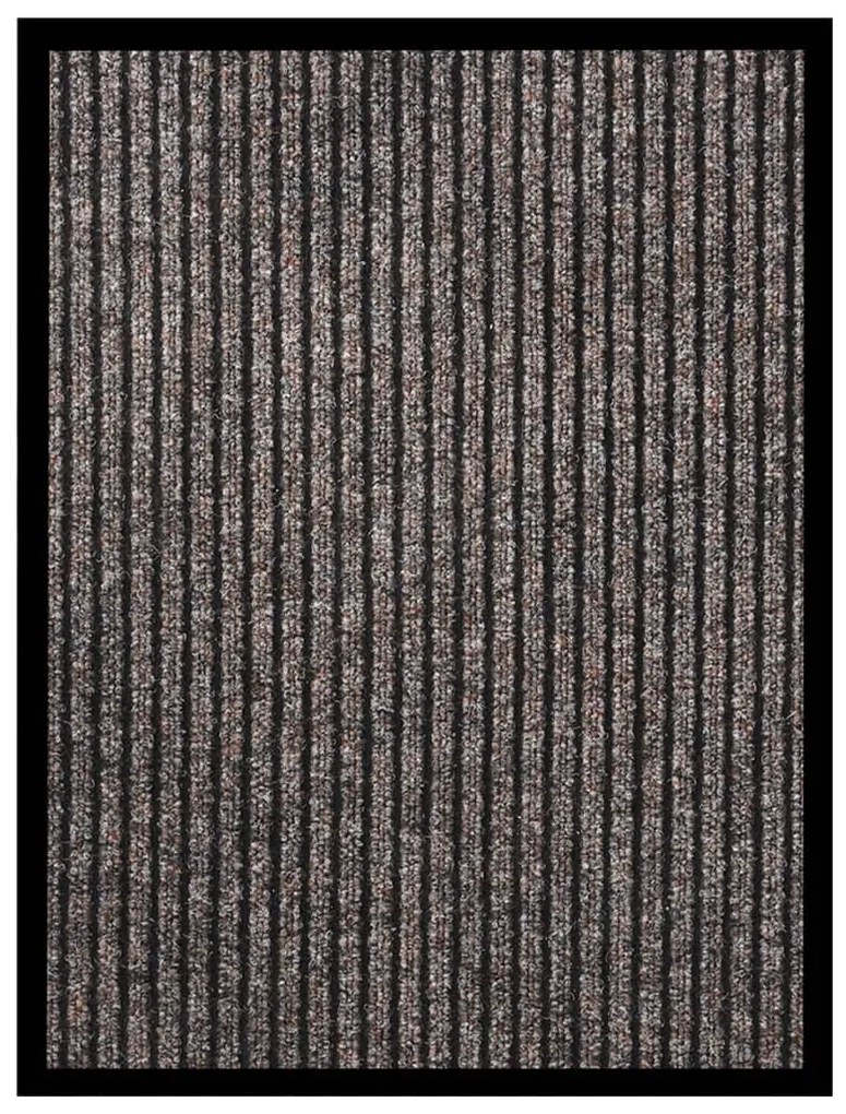 vidaXL Tapete de porta às riscas 40x60 cm bege